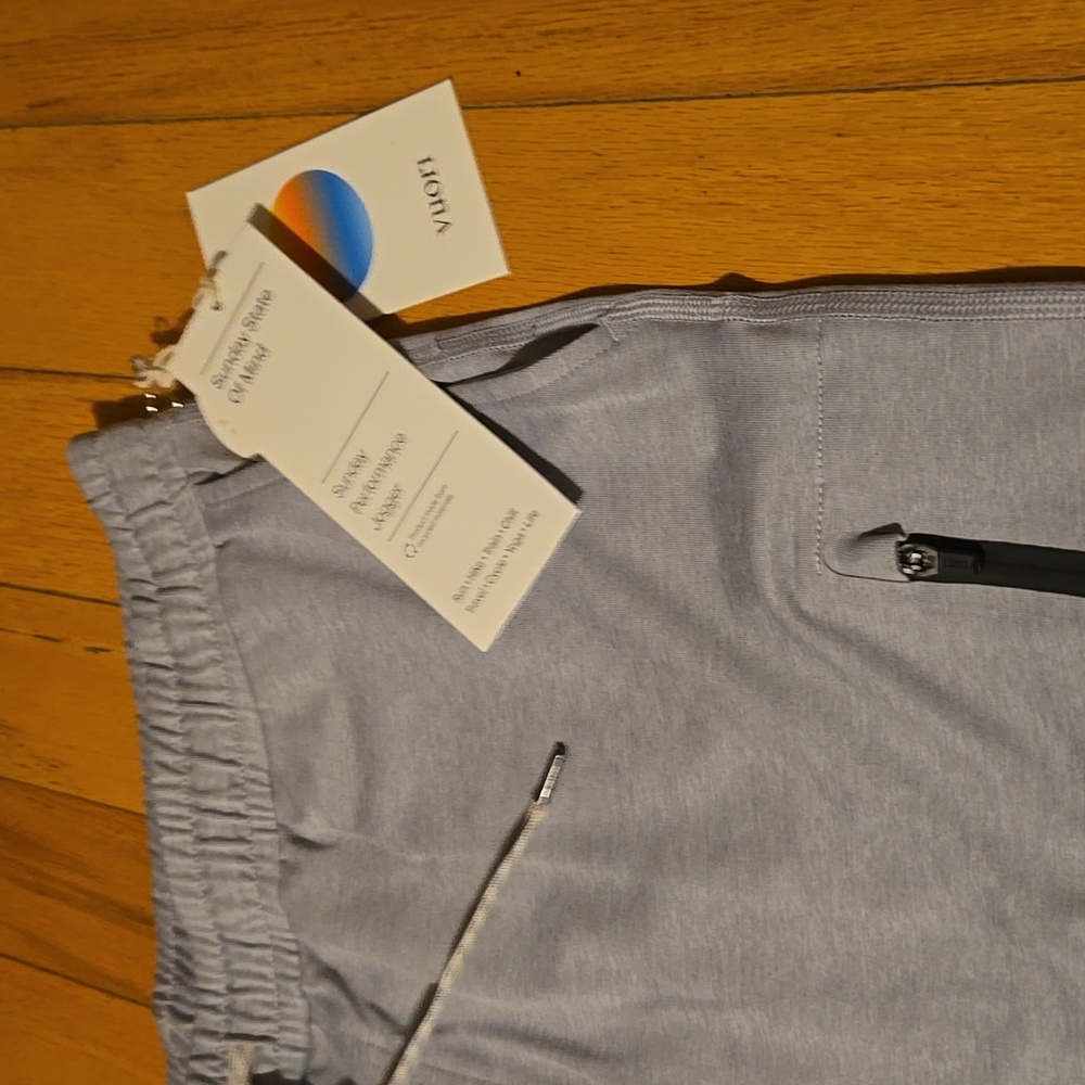 NWT, Men's XL Vuori "SUNDAY PERFORMANCE JOGGER" in Platinum Heather W/28" Inseam - Picture 3 of 15